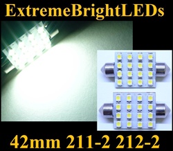 WHITE 16-SMD 41mm 42mm 1.75