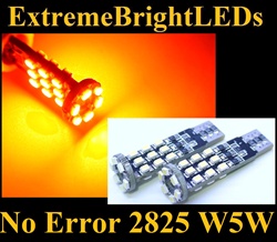 TWO AMBER Orange 24-SMD Canbus Error Free LED Parking Lights